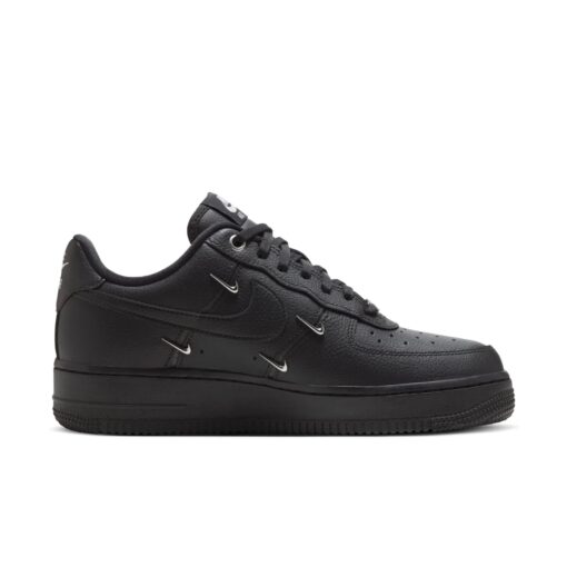 Nike Air Force 1 Low 'Black Silver Mini Swoosh' HQ1180-001
