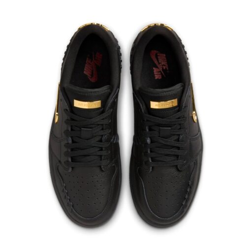 Air Jordan 1 Low Method of Make 'Black Metallic Gold' FN5032-007
