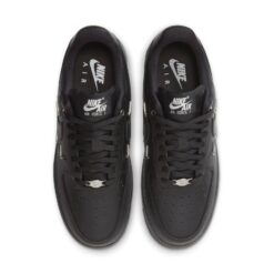 Nike Air Force 1 Low 'Black Silver Mini Swoosh' HQ1180-001