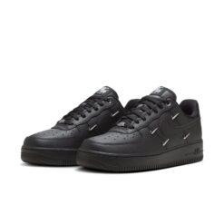 Nike Air Force 1 Low 'Black Silver Mini Swoosh' HQ1180-001