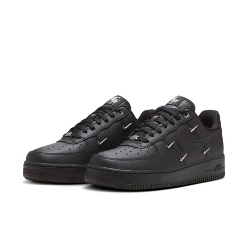 Nike Air Force 1 Low 'Black Silver Mini Swoosh' HQ1180-001