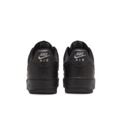 Nike Air Force 1 Low 'Black Silver Mini Swoosh' HQ1180-001
