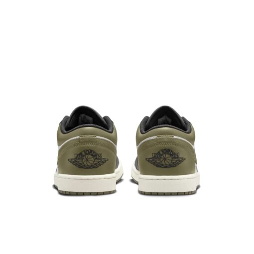 Air Jordan 1 Low 'Black White Medium Olive' 553558-092