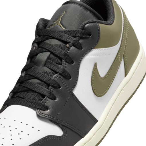 Air Jordan 1 Low 'Black White Medium Olive' 553558-092