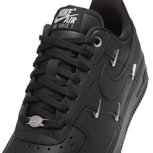 Nike Air Force 1 Low 'Black Silver Mini Swoosh' HQ1180-001