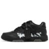 Off-White Out Of Office For Walking Low-Tops 'Black White' OMIA189C99LEA0021001