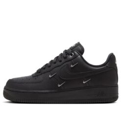 Nike Air Force 1 Low 'Black Silver Mini Swoosh' HQ1180-001