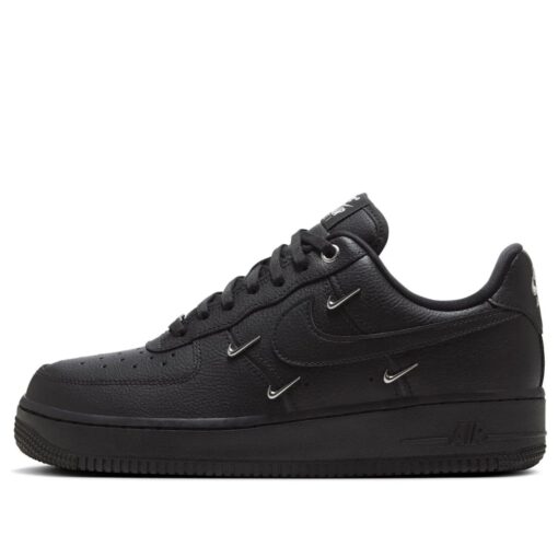 Nike Air Force 1 Low 'Black Silver Mini Swoosh' HQ1180-001
