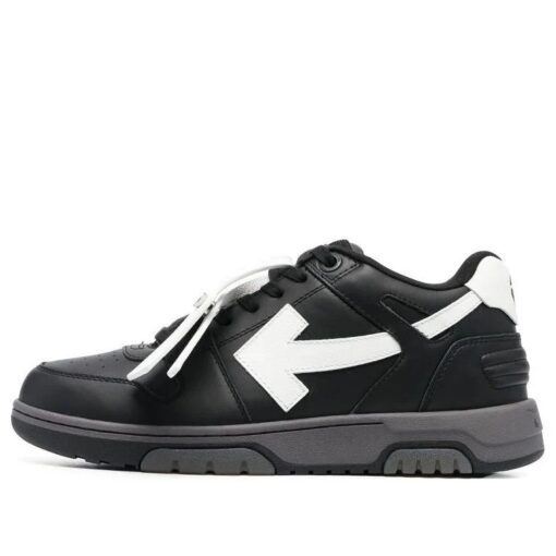 Off-White Out Of Office Low-Top Sneakers 'Black White' OMIA189C99LEA0041001