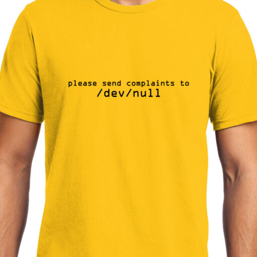 TheenStyle Complaints to /dev /null , Programming , Coding , Unix , Unisex Graphic T-Shirt