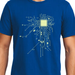 TheenStyle Digital Heart, Computer Chip, Programmer , Unisex Graphic T-Shirt