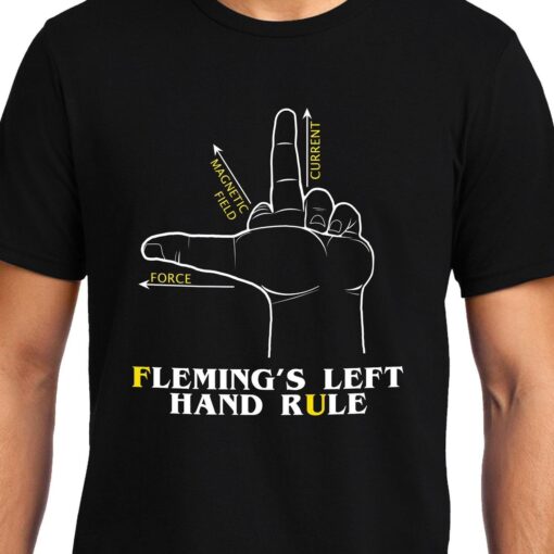 TheenStyle Flemings Left Hand rule , Physics, Unisex Graphic T-Shirt