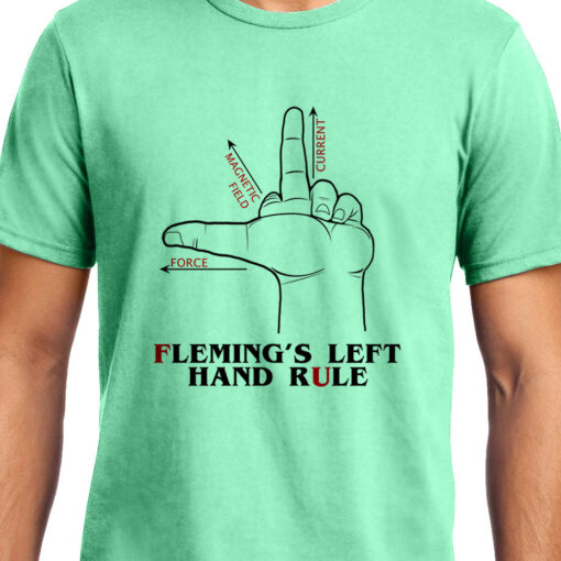 TheenStyle Flemings Left Hand rule , Physics, Unisex Graphic T-Shirt