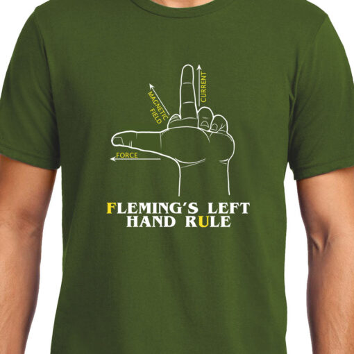TheenStyle Flemings Left Hand rule , Physics, Unisex Graphic T-Shirt