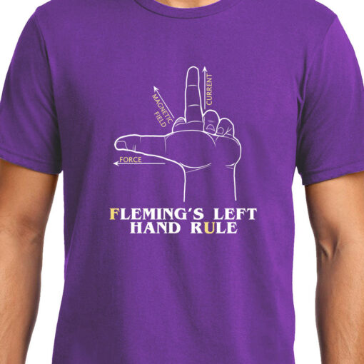 TheenStyle Flemings Left Hand rule , Physics, Unisex Graphic T-Shirt