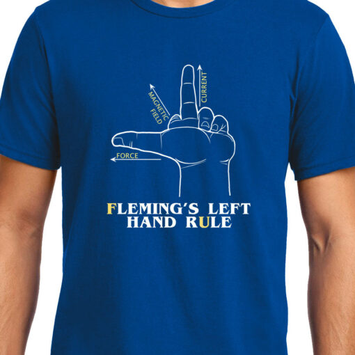 TheenStyle Flemings Left Hand rule , Physics, Unisex Graphic T-Shirt