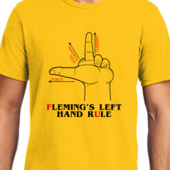 TheenStyle Flemings Left Hand rule , Physics, Unisex Graphic T-Shirt