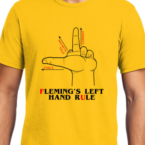 TheenStyle Flemings Left Hand rule , Physics, Unisex Graphic T-Shirt