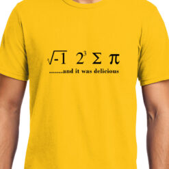 TheenStyle I ate some pie and it was delicious , Math , Unisex Graphic T-Shirt