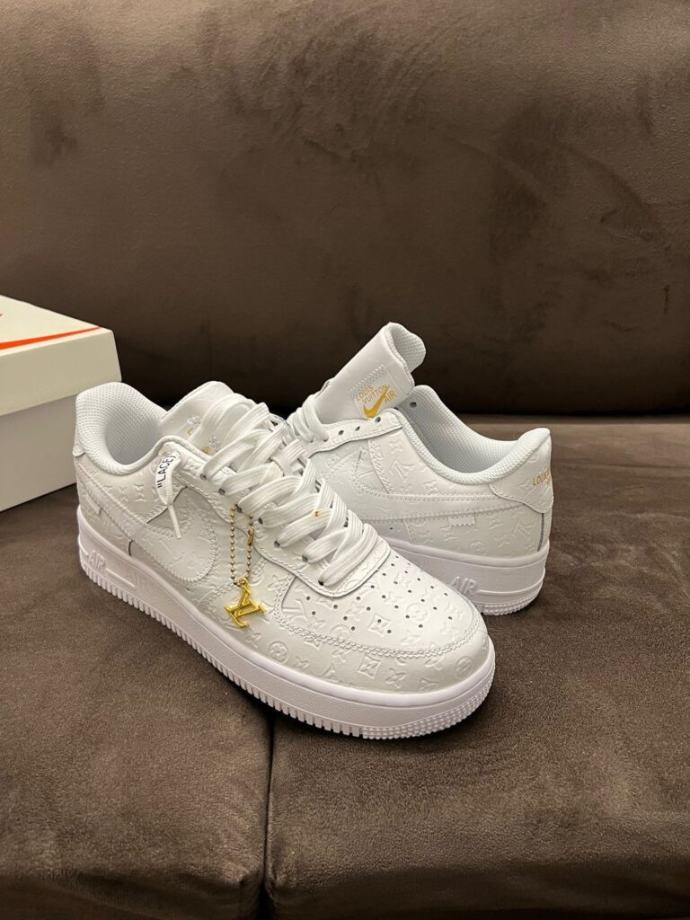 Louis Vuitton x Nike Air Force 1 Low ‘White’ by Virgil Abloh: Where Haute Couture Meets Street Legend