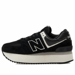 (WMNS) New Balance 574+ 'Black White' WL574ZAB