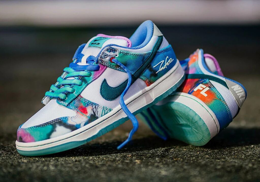 Nike x Futura Laboratories SB Dunk Low ‘Bleached Aqua’ Review: Art Meets Streetwear in Motion