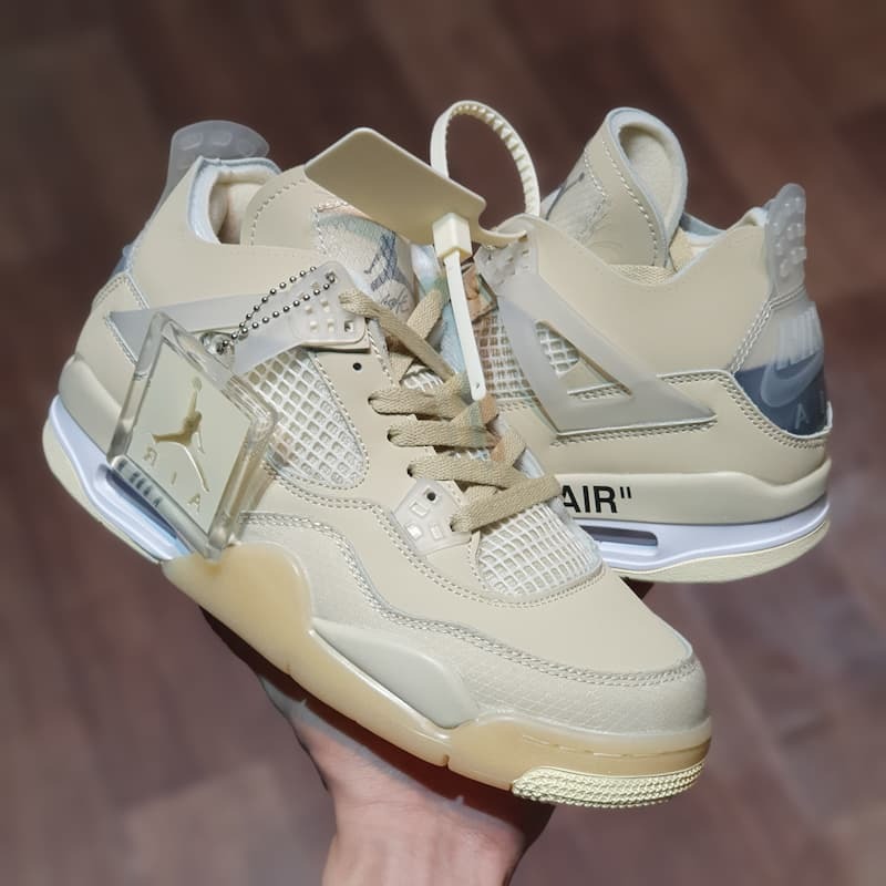 (WMNS) Air Jordan 4 x Off-White SP ‘Sail’ Review: Virgil Abloh’s Minimalist Masterpiece