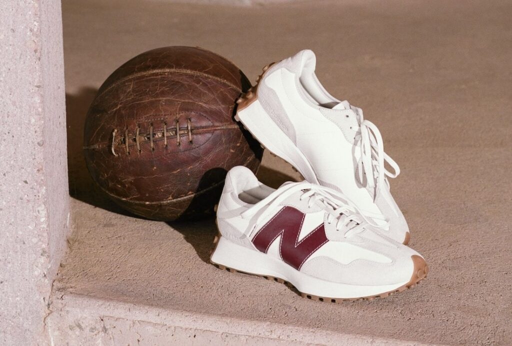 New Balance STAUD x 327 ‘Grey Burgundy’ Review: Elevated Style Meets Everyday Comfort