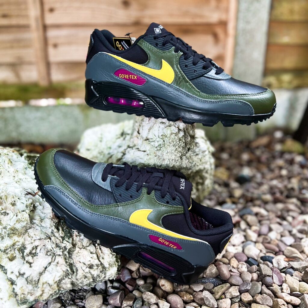 Nike Air Max 90 GORE-TEX ‘Tour Yellow Cargo Khaki’ Review: All-Weather Utility Meets Street Style