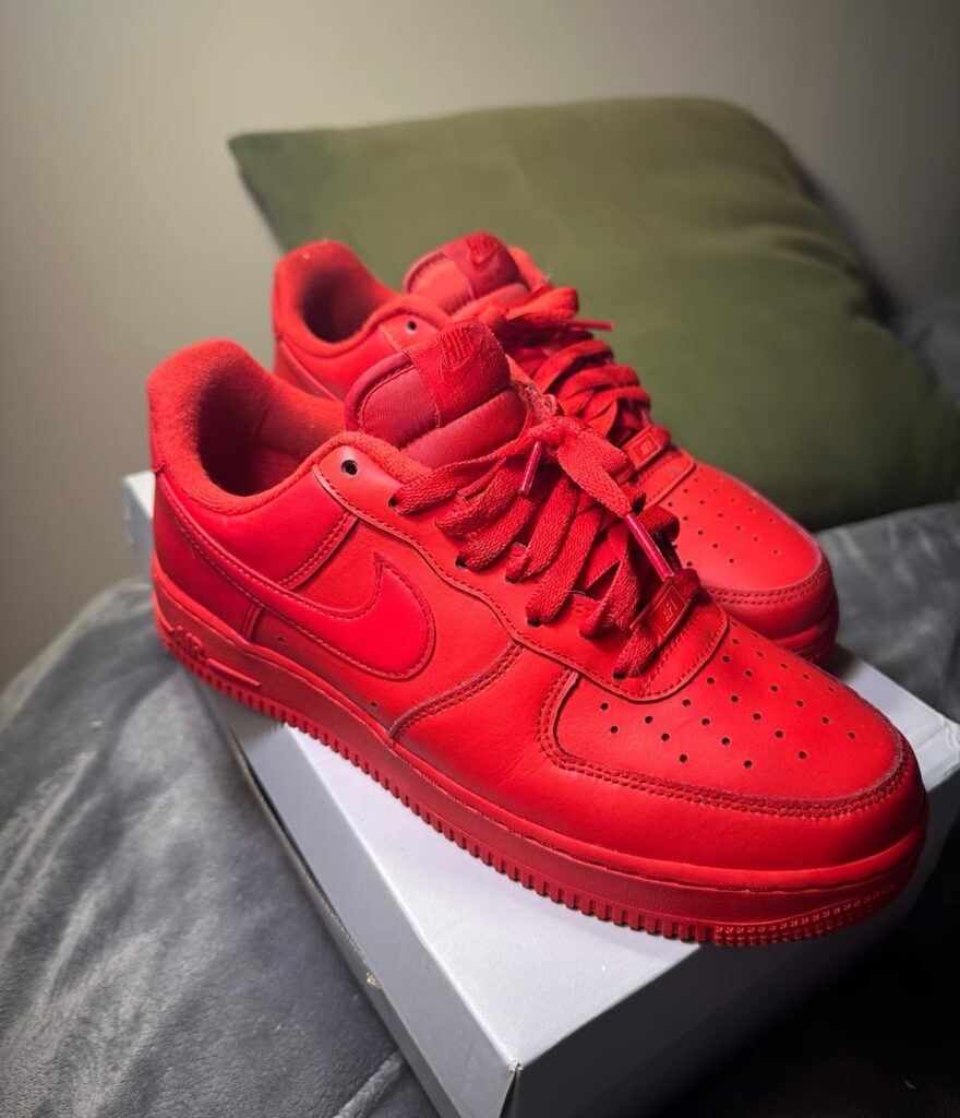 Nike Air Force 1 Low ’07 LV8 1 ‘Triple Red’ Review: Bold, Monochrome Power