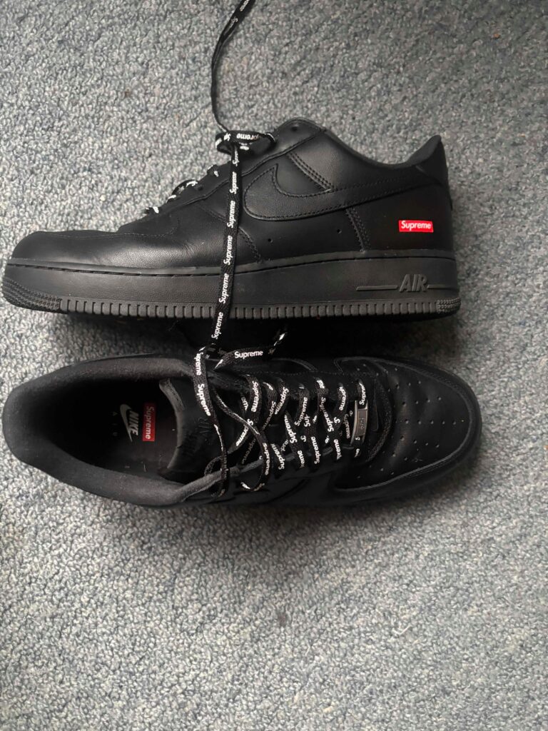 Nike x Supreme Air Force 1 Low ‘Box Logo – Black’ Review: Minimalism Meets Hype