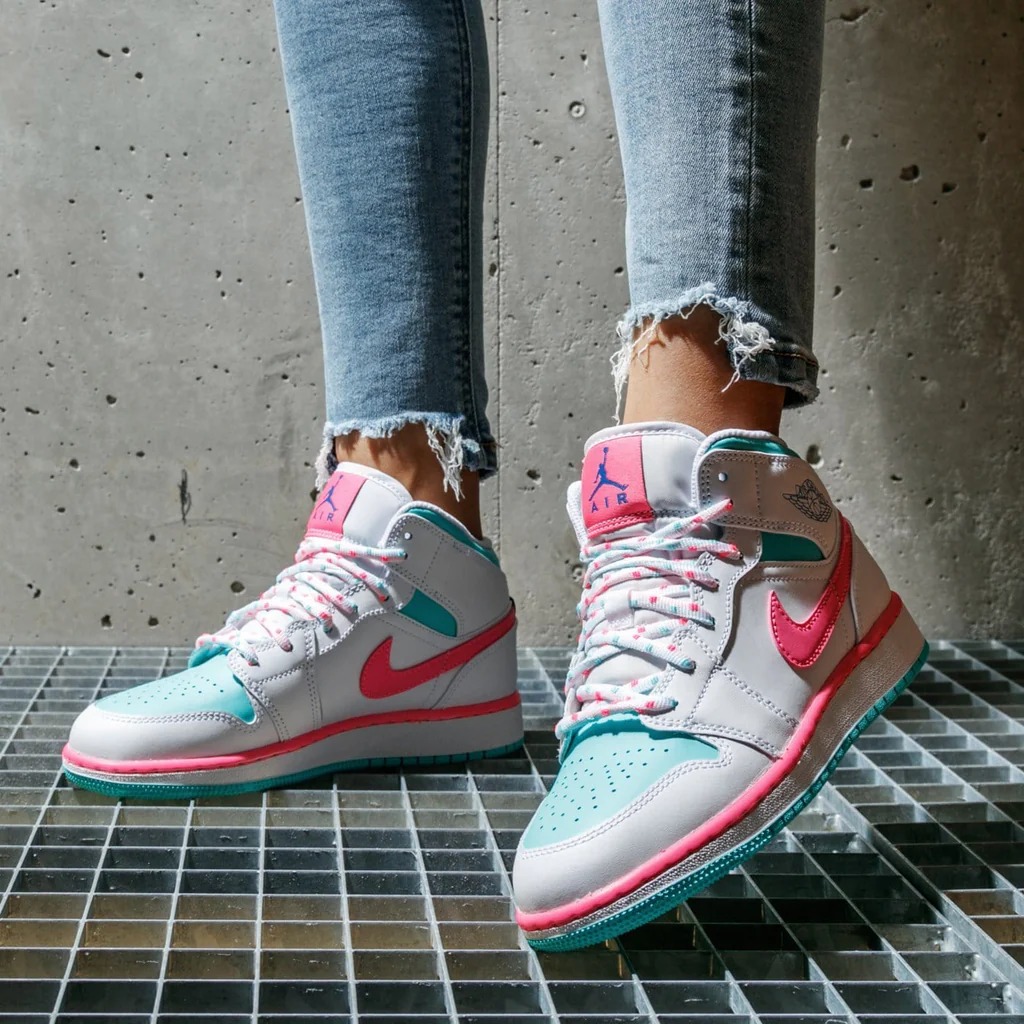 (GS) Air Jordan 1 Mid ‘Digital Pink’ Review: Bold, Bright, and Built for Style
