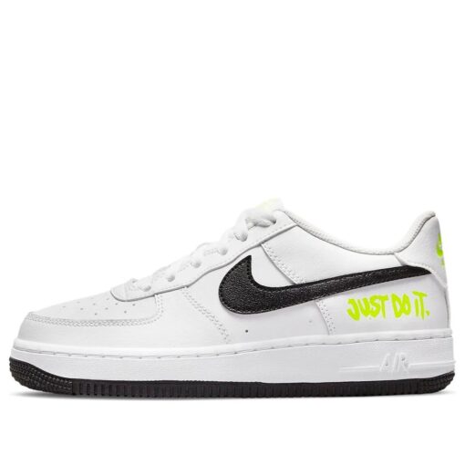 (GS) Nike Air Force 1 Low 'Just Do It - White Volt' DM3271-100