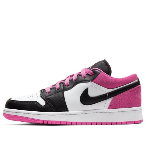 (GS) Air Jordan 1 Low SE 'Black Active Fuchsia' CT1564-005