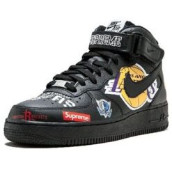 Nike x Supreme x NBA Air Force 1 Mid 07 'Black' AQ8017-001