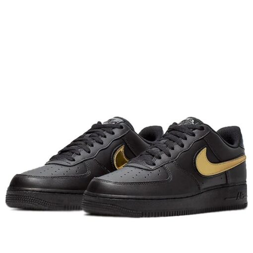 Nike Air Force 1 Low '07 LV8 'Removable Swoosh - Black Gold' CT2252-001