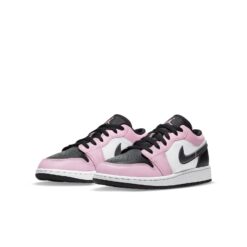 (GS) Air Jordan 1 Low 'Light Arctic Pink Black' 554723-601