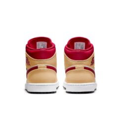 Air Jordan 1 Mid 'Light Curry Cardinal Red' 554724-201