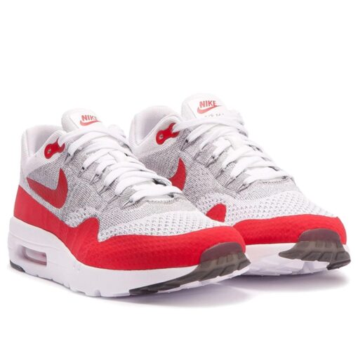 Nike Air Max 1 Ultra Flyknit 'White University Red' 843384-101