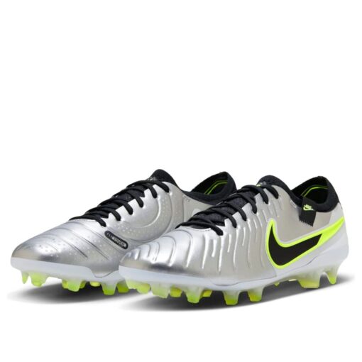 Nike Tiempo Legend 10 Elite FG 'Mad Voltage Pack Silver Black' DV4328-001