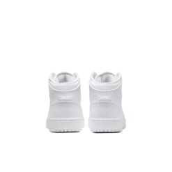 (GS) Air Jordan 1 Mid 'Triple White' 554725-130