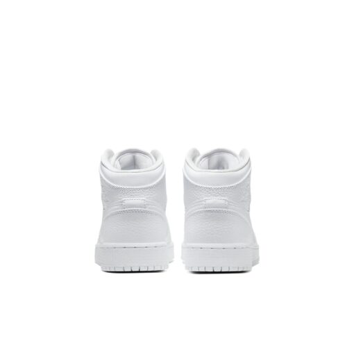 (GS) Air Jordan 1 Mid 'Triple White' 554725-130