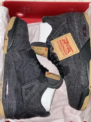 (GS) Air Jordan 4 x Levi’s ‘Black Denim’ Review: Streetwear Meets Sneaker Heritage (GS) Air Jordan 4 x Levi’s ‘Black Denim’ Review: Streetwear Meets Sneaker Heritage