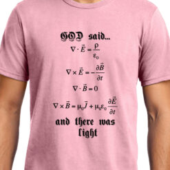 TheenStyle Maxwell's Equation , God Said Let there be light , Physics, Unisex Graphic T-Shirt
