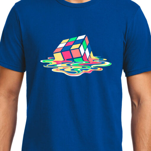 TheenStyle Melting Rubik's Cube , Big Bang Theory, Sheldon , Unisex Graphic T-Shirt