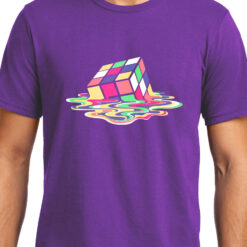 TheenStyle Melting Rubik's Cube , Big Bang Theory, Sheldon , Unisex Graphic T-Shirt