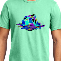 TheenStyle Melting Rubik's Cube , Big Bang Theory, Sheldon , Unisex Graphic T-Shirt