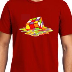 TheenStyle Melting Rubik's Cube , Big Bang Theory, Sheldon , Unisex Graphic T-Shirt