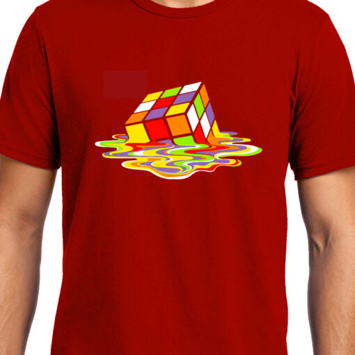 TheenStyle Melting Rubik's Cube , Big Bang Theory, Sheldon , Unisex Graphic T-Shirt
