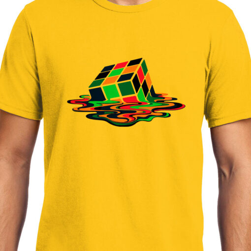 TheenStyle Melting Rubik's Cube , Big Bang Theory, Sheldon , Unisex Graphic T-Shirt